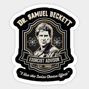 Sam Beckett Exorcist Advisor Sticker